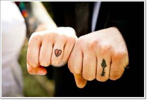 Ring Finger Tattoos For Married Couples Pictures